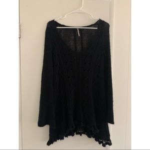 Black free people sweater.